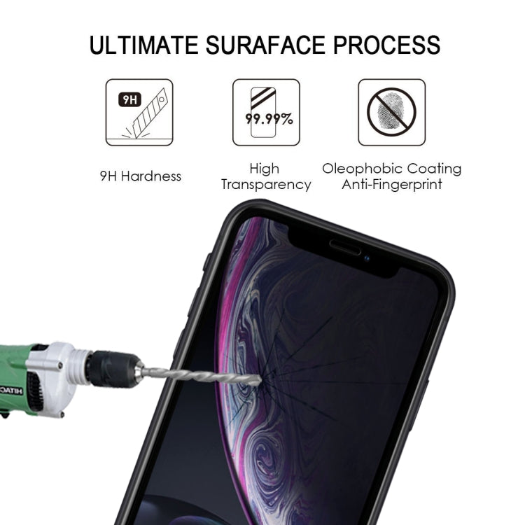 For iPhone 11 / XR Full Glue Silk Print Full Screen Tempered Glass Film