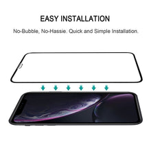 Load image into Gallery viewer, For iPhone 11 / XR Full Glue Silk Print Full Screen Tempered Glass Film