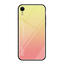 Load image into Gallery viewer, For iPhone XR Gradient Color Glass Case