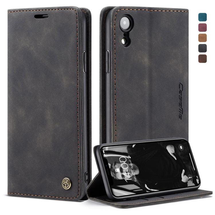 For iPhone XR CaseMe-013 Multifunctional Retro Frosted Horizontal Flip Leather Case with Card Slot & Holder & Wallet