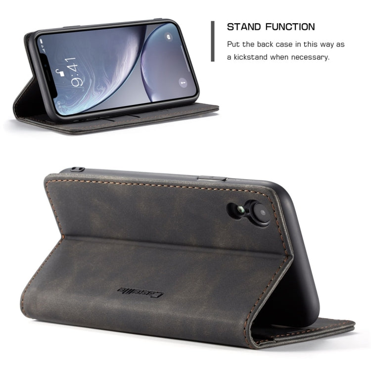 For iPhone XR CaseMe-013 Multifunctional Retro Frosted Horizontal Flip Leather Case with Card Slot & Holder & Wallet, For iPhone XR