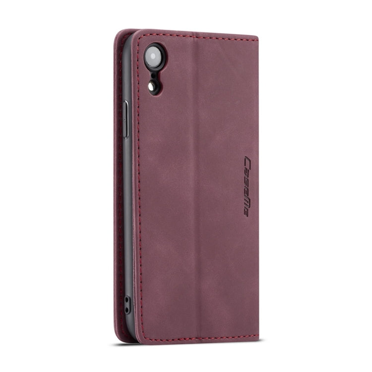 For iPhone XR CaseMe-013 Multifunctional Retro Frosted Horizontal Flip Leather Case with Card Slot & Holder & Wallet