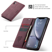 Load image into Gallery viewer, For iPhone XR CaseMe-013 Multifunctional Retro Frosted Horizontal Flip Leather Case with Card Slot &amp; Holder &amp; Wallet