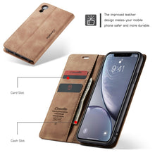 Load image into Gallery viewer, For iPhone XR CaseMe-013 Multifunctional Retro Frosted Horizontal Flip Leather Case with Card Slot &amp; Holder &amp; Wallet, For iPhone XR