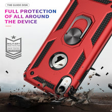 Load image into Gallery viewer, For iPhone XR Sergeant Armor Shockproof TPU + PC Protective Case with 360 Degree Rotation Holder