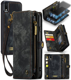 For iPhone XR CaseMe Detachable Multifunctional Horizontal Flip Leather Case with Card Slot & Holder & Zipper Wallet & Photo Frame