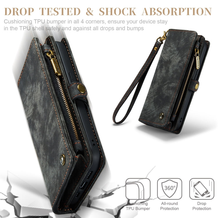 For iPhone XR CaseMe Detachable Multifunctional Horizontal Flip Leather Case with Card Slot & Holder & Zipper Wallet & Photo Frame