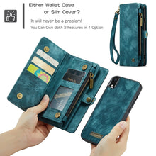 Load image into Gallery viewer, For iPhone XR CaseMe Detachable Multifunctional Horizontal Flip Leather Case with Card Slot &amp; Holder &amp; Zipper Wallet &amp; Photo Frame, For iPhone XR, For iPhone  XR