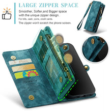 Load image into Gallery viewer, For iPhone XR CaseMe Detachable Multifunctional Horizontal Flip Leather Case with Card Slot &amp; Holder &amp; Zipper Wallet &amp; Photo Frame, For iPhone XR, For iPhone  XR