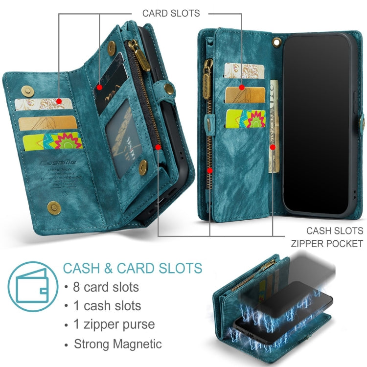 For iPhone XR CaseMe Detachable Multifunctional Horizontal Flip Leather Case with Card Slot & Holder & Zipper Wallet & Photo Frame, For iPhone XR, For iPhone  XR