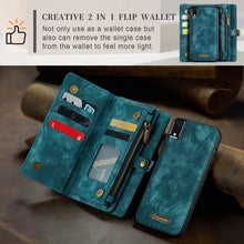 Load image into Gallery viewer, For iPhone XR CaseMe Detachable Multifunctional Horizontal Flip Leather Case with Card Slot &amp; Holder &amp; Zipper Wallet &amp; Photo Frame, For iPhone XR, For iPhone  XR