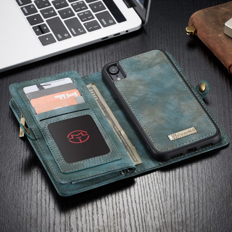 For iPhone XR CaseMe Detachable Multifunctional Horizontal Flip Leather Case with Card Slot & Holder & Zipper Wallet & Photo Frame, For iPhone XR, For iPhone  XR