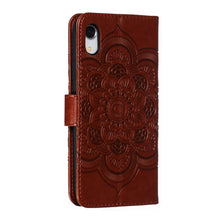 Load image into Gallery viewer, For iPhone XR Mandala Embossing Pattern Horizontal Flip Leather Case with Holder &amp; Card Slots &amp; Wallet &amp; Photo Frame, iPhone XR