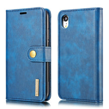 Load image into Gallery viewer, For iPhone XR DG.MING Crazy Horse Texture Flip Detachable Magnetic Leather Case with Holder &amp; Card Slots &amp; Wallet, For iPhone XR, iPhone XR