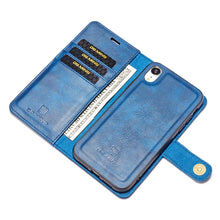 Load image into Gallery viewer, For iPhone XR DG.MING Crazy Horse Texture Flip Detachable Magnetic Leather Case with Holder &amp; Card Slots &amp; Wallet, For iPhone XR, iPhone XR