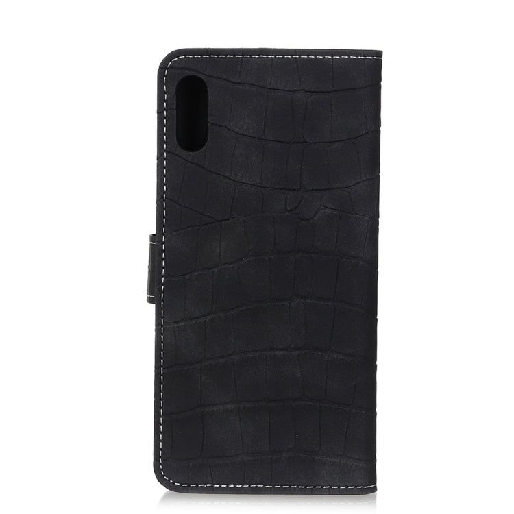 For iPhone XR Crocodile Texture Horizontal Flip Leather Case with Holder & Wallet & Card Slots & Photo Frame