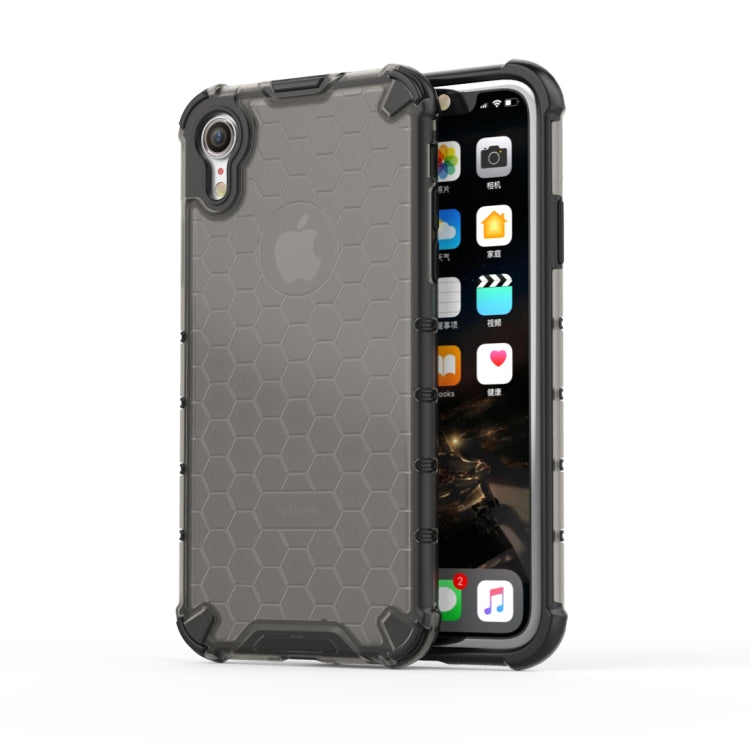 For iPhone XR Shockproof Honeycomb PC + TPU Protective Case