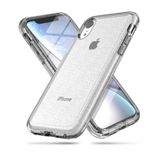 Load image into Gallery viewer, For iPhone XR Shockproof Terminator Style Glitter Powder Protector Case, iPhone XR (White), iPhone XR (Pink), iPhone XR (Grey)