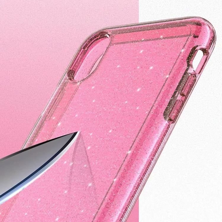 For iPhone XR Shockproof Terminator Style Glitter Powder Protector Case, iPhone XR (White), iPhone XR (Pink), iPhone XR (Grey)