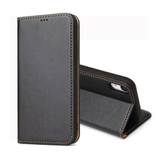 Load image into Gallery viewer, For iPhone XR Dermis Texture PU Horizontal Flip Leather Case with Holder &amp; Card Slots &amp; Wallet