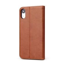 Load image into Gallery viewer, For iPhone XR Dermis Texture PU Horizontal Flip Leather Case with Holder &amp; Card Slots &amp; Wallet