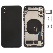 Load image into Gallery viewer, Battery Back Cover Assembly (with Side Keys &amp; Speaker Ringer Buzzer &amp; Motor &amp; Camera Lens &amp; Card Tray &amp; Power Button + Volume Button + Charging Port + Signal Flex Cable &amp; Wireless Charging Module) for iPhone XR, For iPhone XR (Full Assembly)           ...