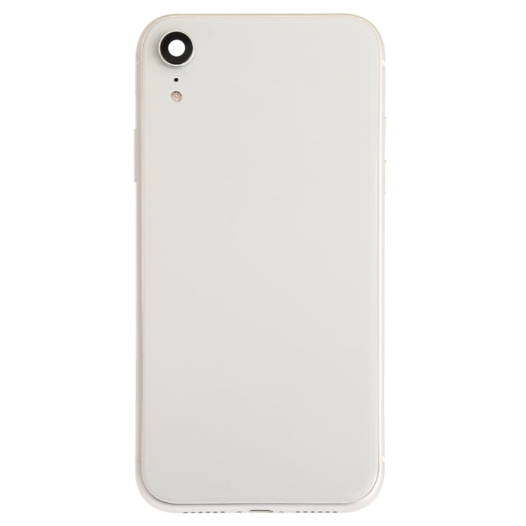 Battery Back Cover Assembly (with Side Keys & Speaker Ringer Buzzer & Motor & Camera Lens & Card Tray & Power Button + Volume Button + Charging Port + Signal Flex Cable & Wireless Charging Module) for iPhone XR