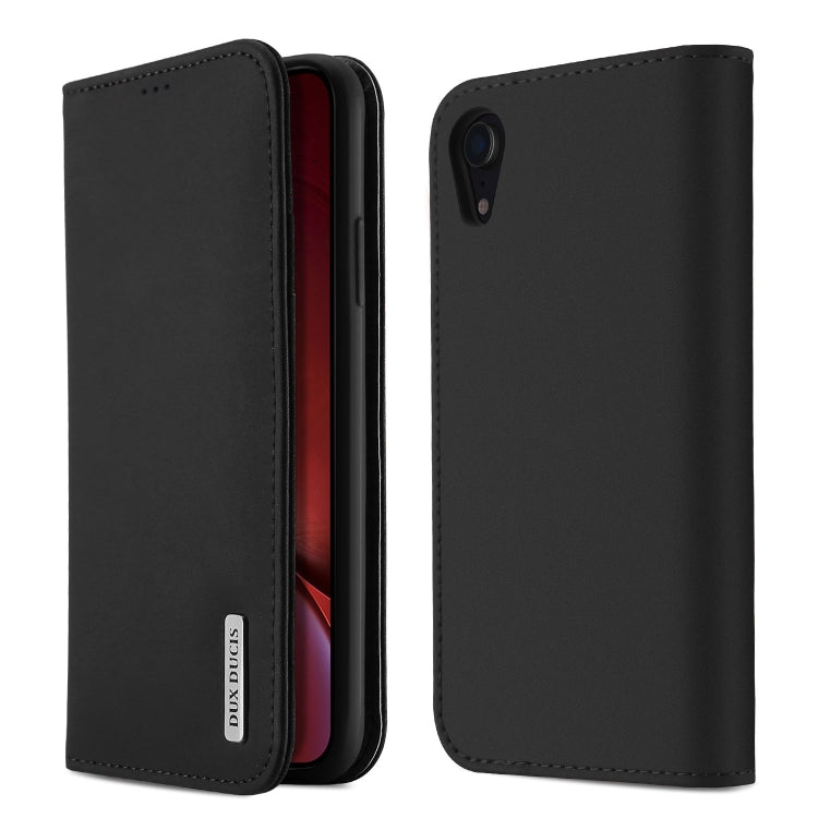 For iPhone XR DUX DUCIS WISH Series TPU + PU + Leather Case with Card Slots & Wallet
