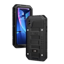 Load image into Gallery viewer, For iPhone XR Waterproof Dustproof Shockproof Zinc Alloy + Silicone Case