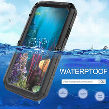 Load image into Gallery viewer, For iPhone XR Waterproof Dustproof Shockproof Zinc Alloy + Silicone Case