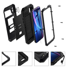 Load image into Gallery viewer, For iPhone XR Waterproof Dustproof Shockproof Zinc Alloy + Silicone Case
