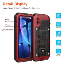 Load image into Gallery viewer, For iPhone XR Waterproof Dustproof Shockproof Zinc Alloy + Silicone Case, iPhone XR