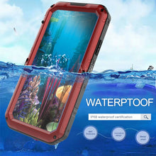 Load image into Gallery viewer, For iPhone XR Waterproof Dustproof Shockproof Zinc Alloy + Silicone Case, iPhone XR
