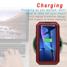 Load image into Gallery viewer, For iPhone XR Waterproof Dustproof Shockproof Zinc Alloy + Silicone Case, iPhone XR
