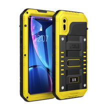 Load image into Gallery viewer, For iPhone XR Waterproof Dustproof Shockproof Zinc Alloy + Silicone Case