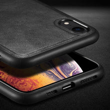 Load image into Gallery viewer, For iPhone XR SULADA Shockproof TPU + Handmade Leather Case
