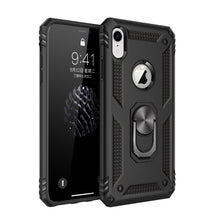 Load image into Gallery viewer, For iPhone XR Armor Shockproof TPU + PC Protective Case with 360 Degree Rotation Holder