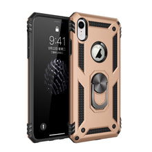 Load image into Gallery viewer, For iPhone XR Armor Shockproof TPU + PC Protective Case with 360 Degree Rotation Holder