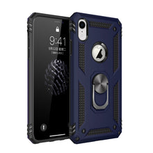 Load image into Gallery viewer, For iPhone XR Armor Shockproof TPU + PC Protective Case with 360 Degree Rotation Holder, For iPhone XR