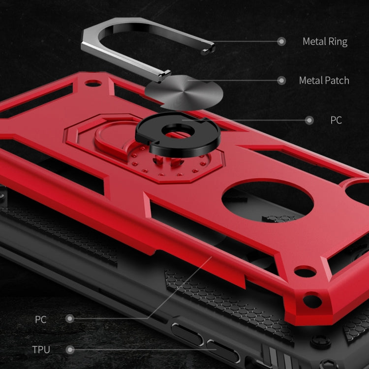 For iPhone XR Armor Shockproof TPU + PC Protective Case with 360 Degree Rotation Holder