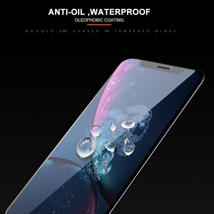 For iPhone 11 / XR mocolo 0.33mm 9H 2.5D Silk Print Tempered Glass Film