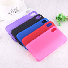 Load image into Gallery viewer, For iPhone XR Solid Color Frosted Soft TPU Case, For XR
