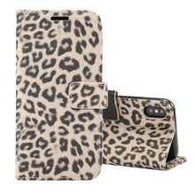 Load image into Gallery viewer, For iPhone XS Leopard Pattern Horizontal Flip Leather Case with Holder &amp; Card Slots