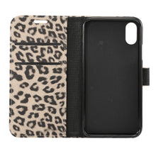 Load image into Gallery viewer, For iPhone XS Leopard Pattern Horizontal Flip Leather Case with Holder &amp; Card Slots