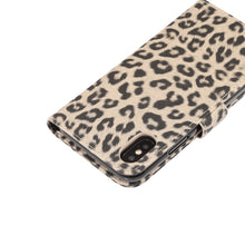 Load image into Gallery viewer, For iPhone XS Leopard Pattern Horizontal Flip Leather Case with Holder &amp; Card Slots