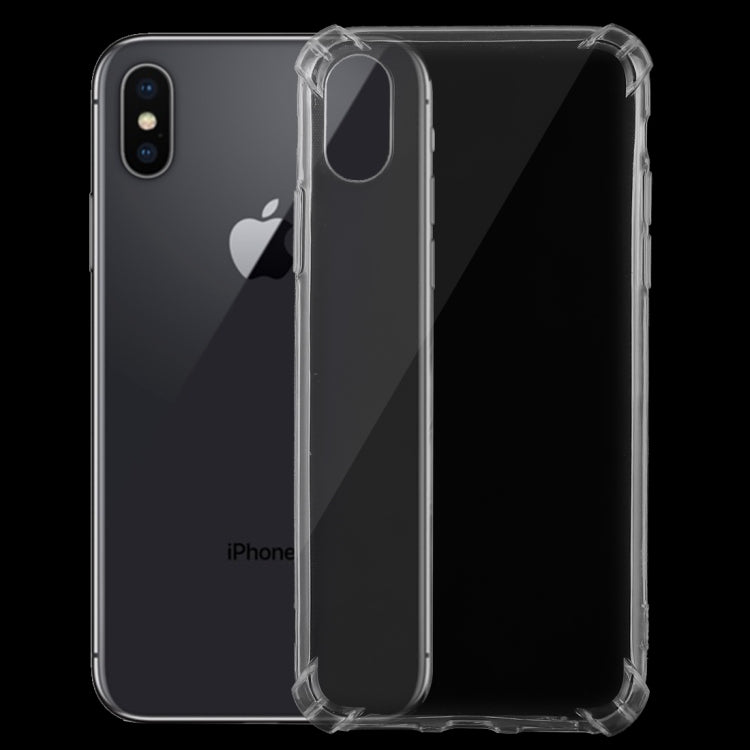 For iPhone X Ultrathin Transparent TPU Soft Protective Case