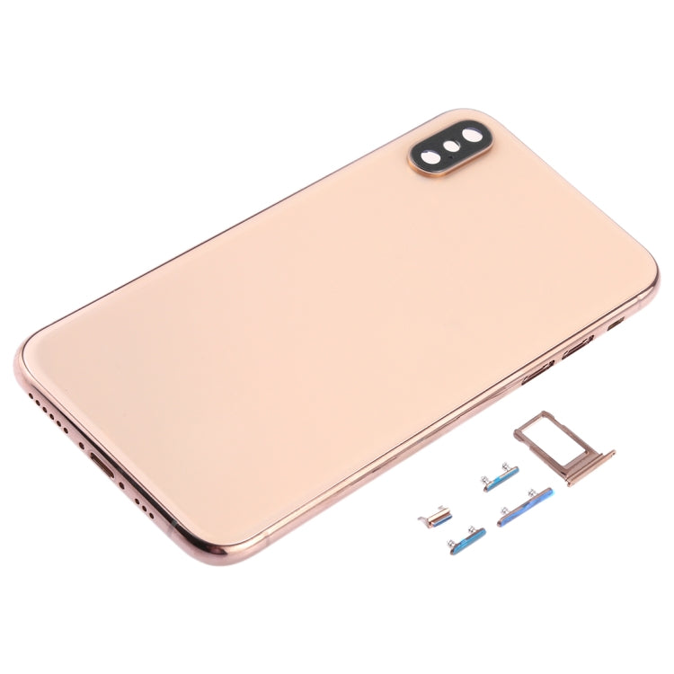 Back Cover with Camera Lens & SIM Card Tray & Side Keys for iPhone XS