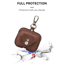 Load image into Gallery viewer, CF1108 For AirPods Pro Crazy Horse Texture Earphone Protective Leather Case with Hook
