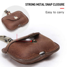 Load image into Gallery viewer, CF1108 For AirPods Pro Crazy Horse Texture Earphone Protective Leather Case with Hook