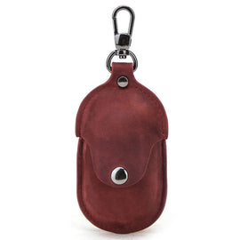 CF1109 For Galaxy Buds Crazy Horse Texture Clamshell Earphone Protective Leather Case with Hook, For Galaxy Buds